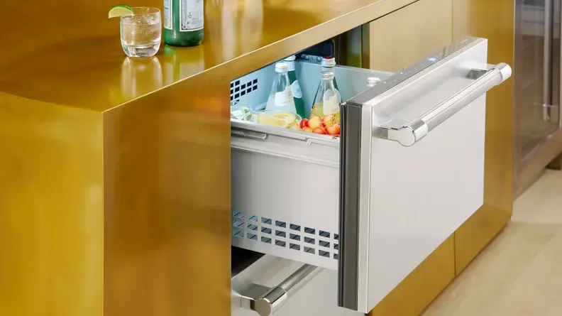 Under-counter appliances are becoming more popular.