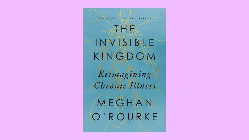 Cover of Invisible Kingdom in front of a background.