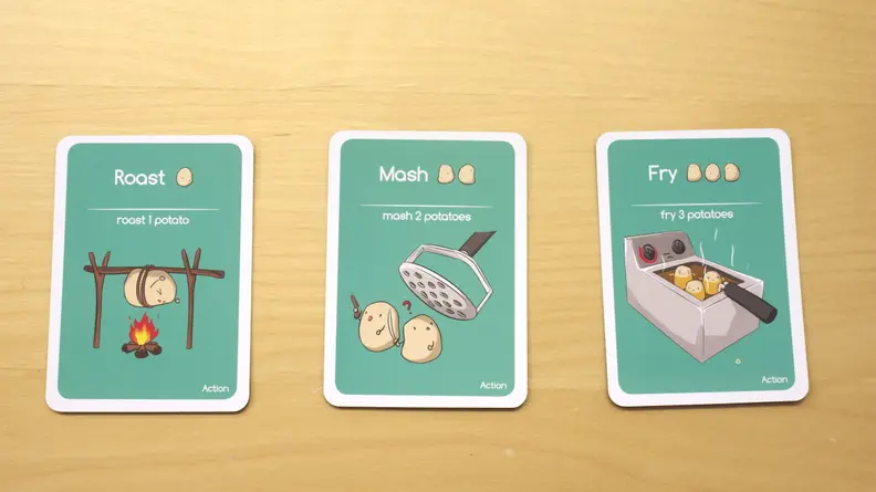 Attack cards in Potato Pirates