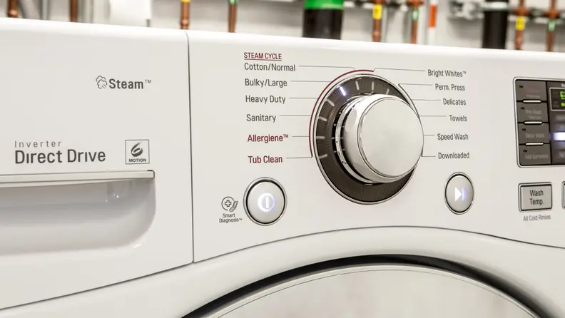 The LG WM3670HWA has plenty of cycles. The Allgergiene and Sanitize fully use the internal water heater.
