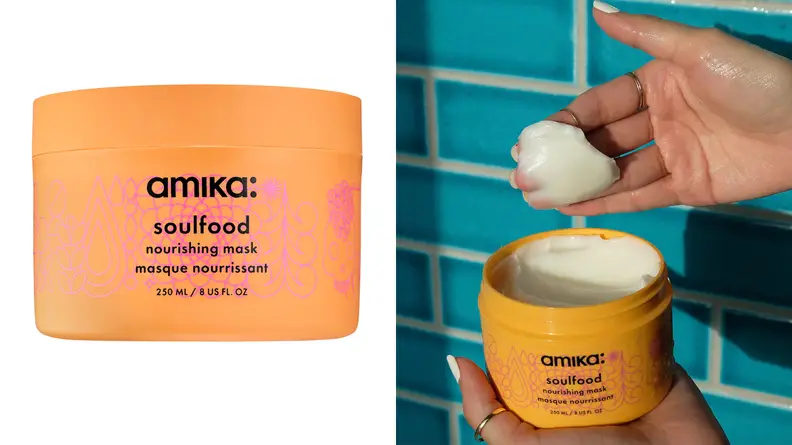 A photo of the Amika Soulfood Nourishing Hair Mask.