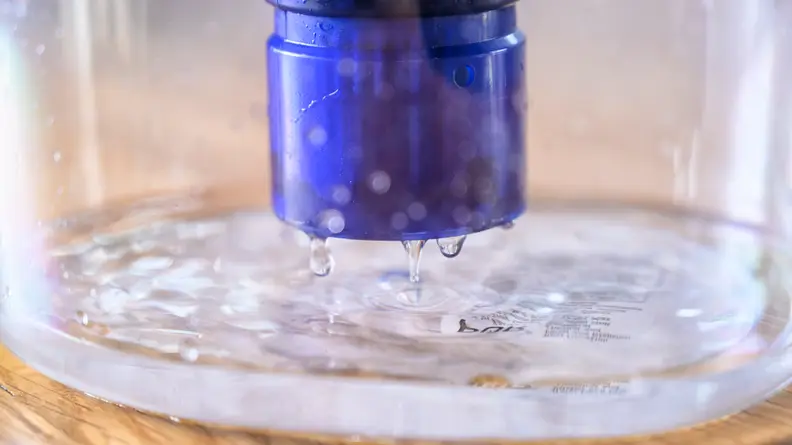 The Pur Standard filter filters water into the Pur Classic 11-cup pitcher.