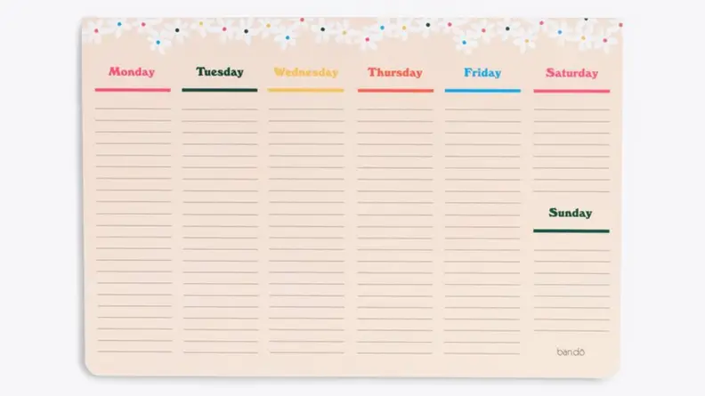 desk calendar