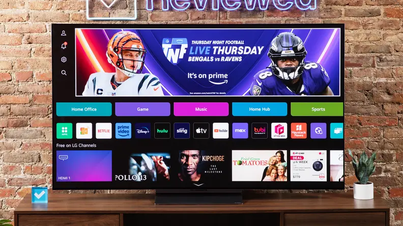 The homepage of the LG G3 OLED TV screen.