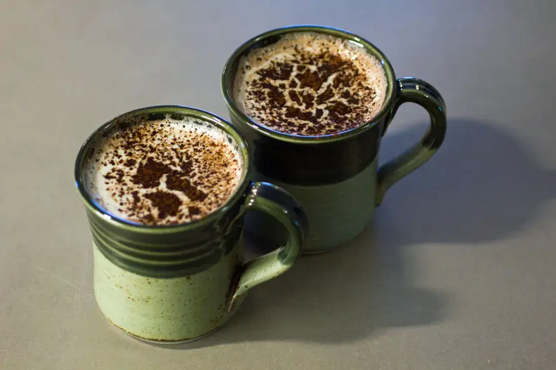 hot chocolate in mugs
