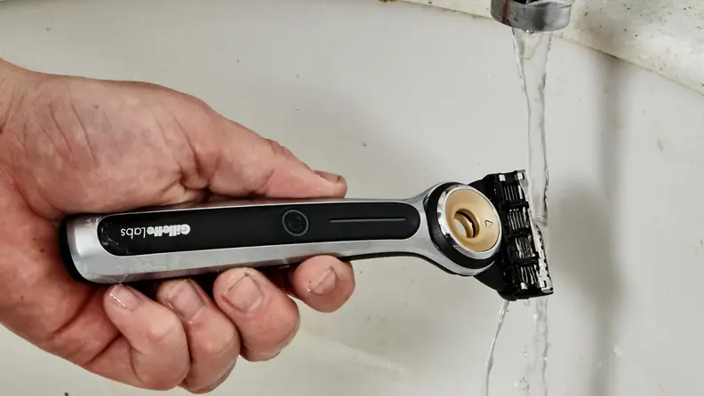 GilletteLabs heated razor is waterproof