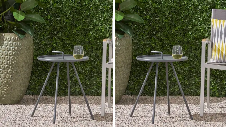 gray side table