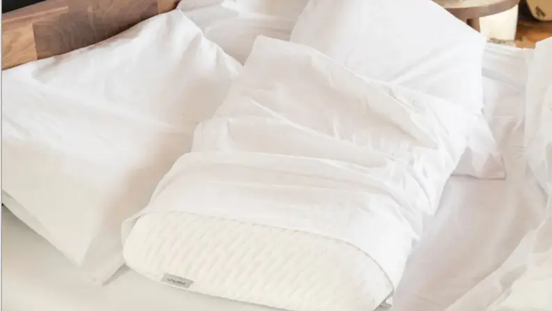 the tuft & needle original pillow on a bed
