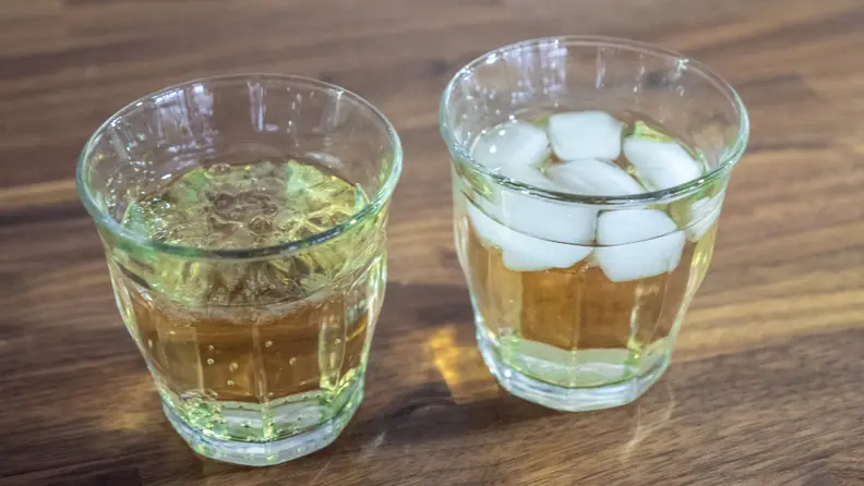 Nugget ice has more surface area, meaning it can cool drinks faster.