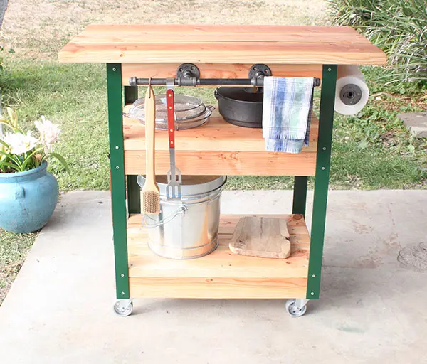 This cart is the ultimate DIY grilling accessory.