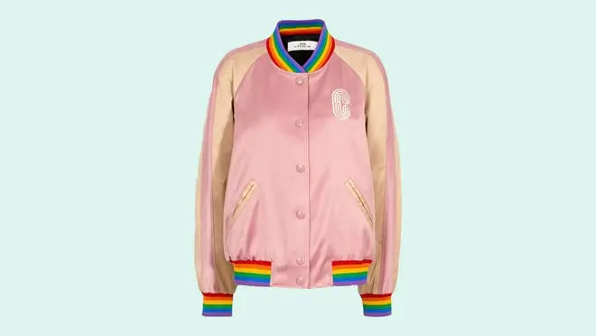 pink jacket from Coach Outlet