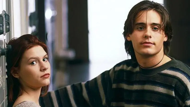 Claire Danes and Jared Leto in a still from 
