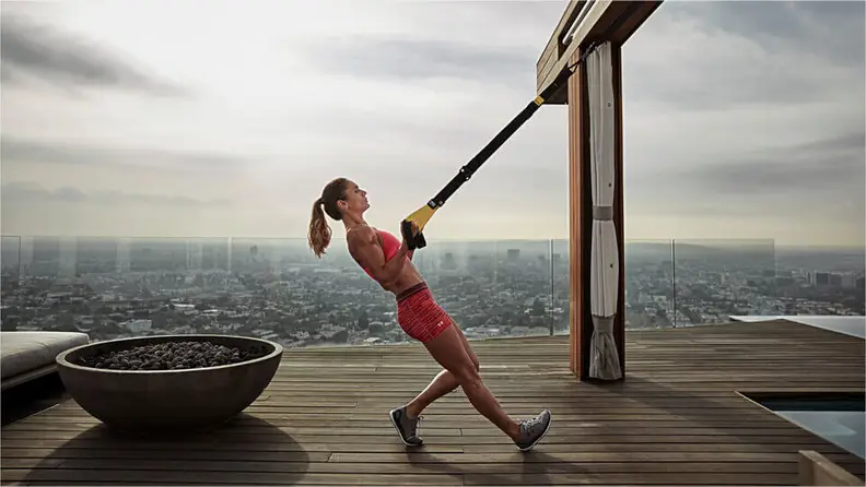 The TRX Go lets you use your body weight as resistance.