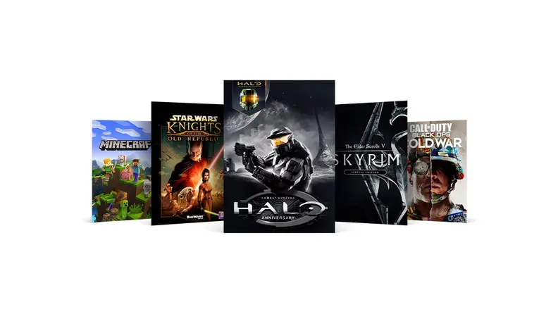 Several videogame covers grouped together