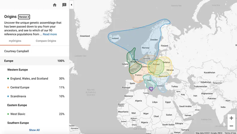 FamilyTreeDNA Results