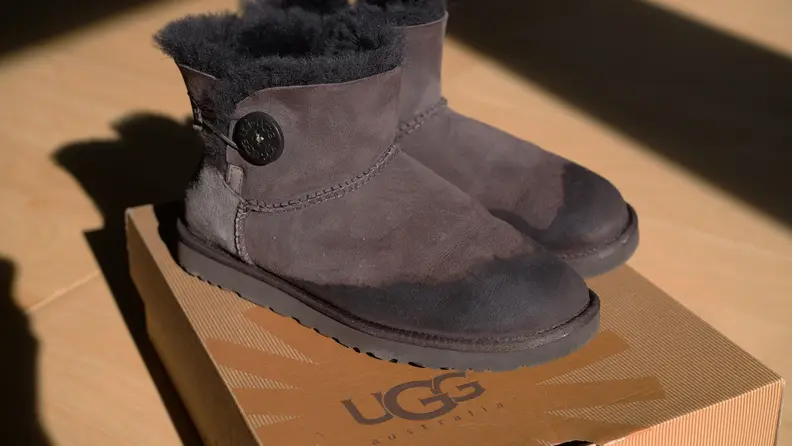 Before I washed them, the Uggs were stained