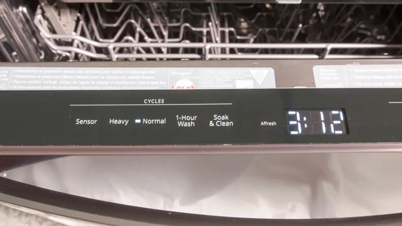 The control panel is located on top.