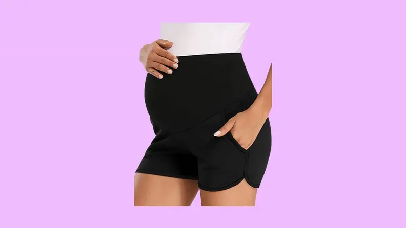 Maternity running shorts
