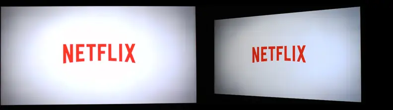 The Vizio M Series dims quite a bit when you move off-center, though the picture remains fairly uniform.