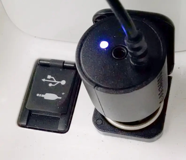 Garmin Speak plugged in to vehicle