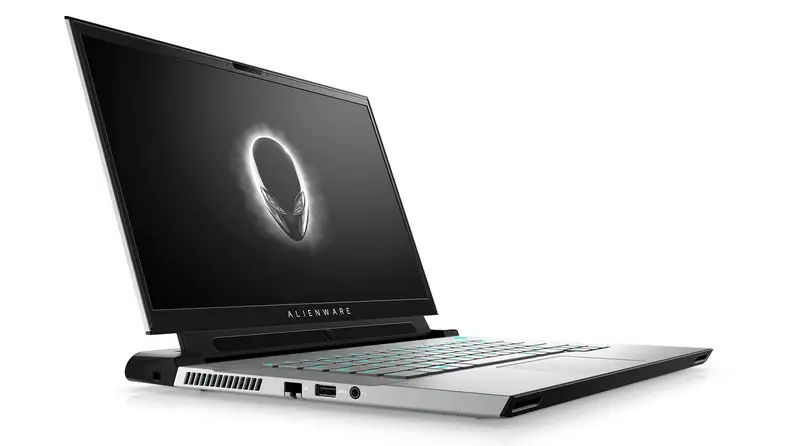 The alienware m15 from the side