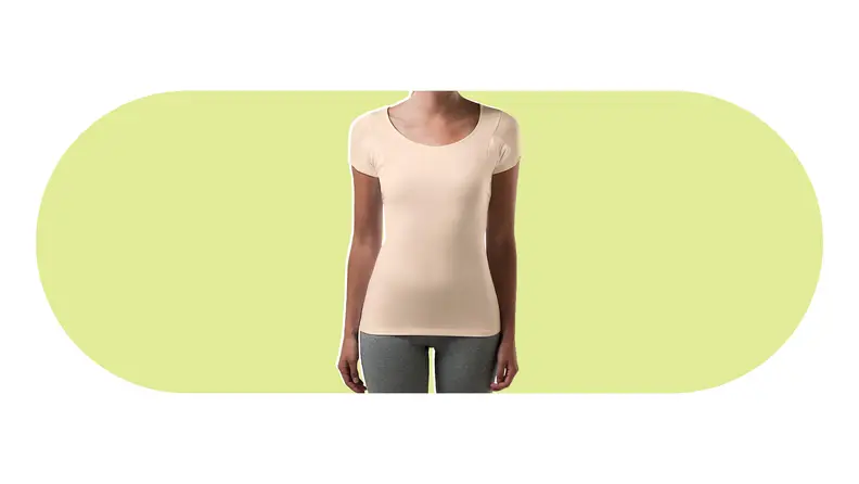 A beige T Thompson Tee undershirt.
