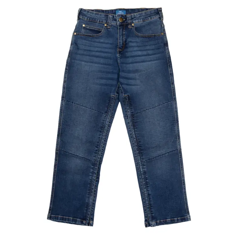 Pair of No Limbits Adaptive Women's Dark Wash Unlimbited Pant.