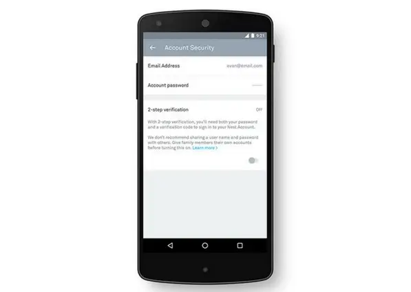 Nest Two-Factor Authentication