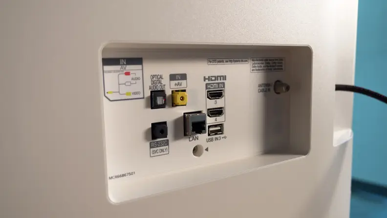 LG OLED55B7A Connectivity Ports