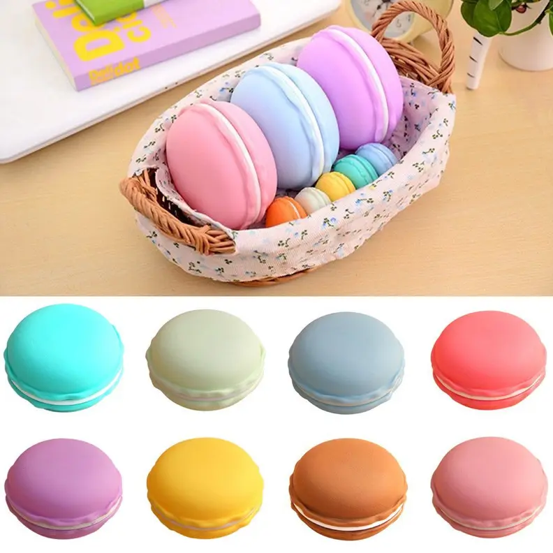 These pouch macaroons hold your loose stuff.