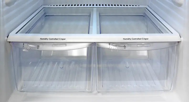 The Kenmore 70623's roomy crispers did a fine job retaining moisture.