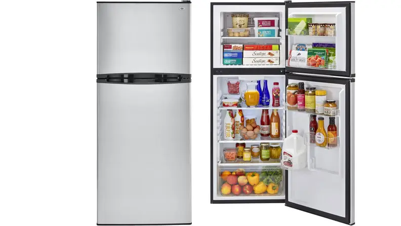 Haier HA10TG21SS shown both opened and closed on white background