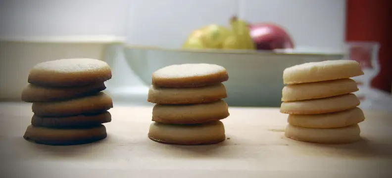 browned cookies