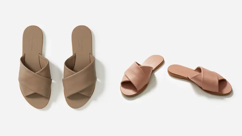 Everlane Sandals Mocha and Rose