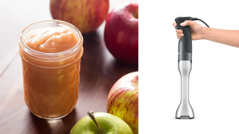 Apple sauce and hand blender