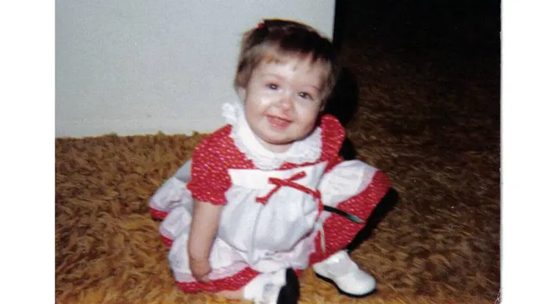 Sarah as a toddler