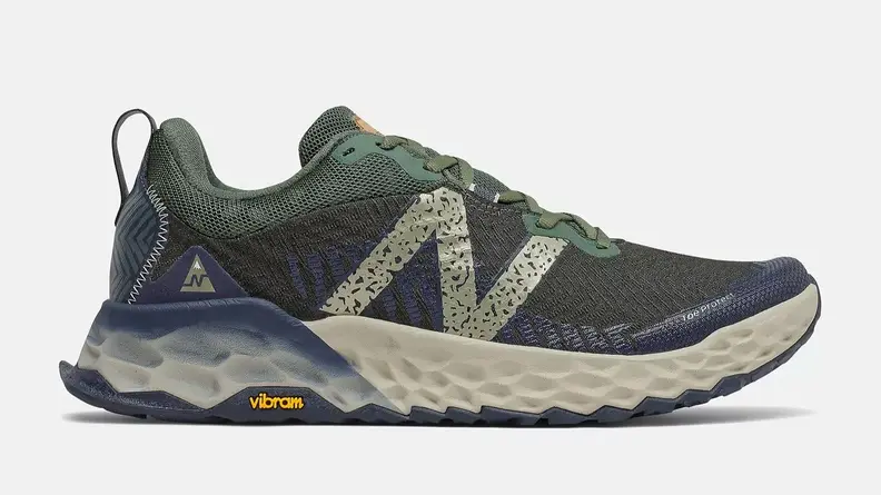 Pair of New Balance Fresh Foam Hierro V6s hiking shoes.