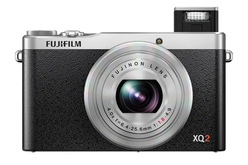 The X-Q2 comes with a 6.4-25.6mm f/ 1.8-4.9 zoom, great for low-light.