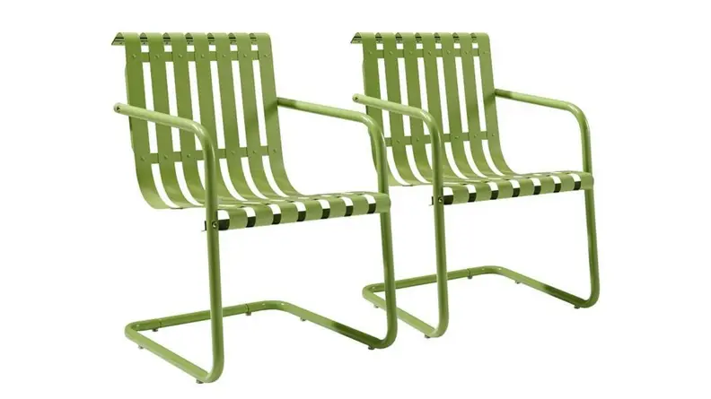 Gracie Retro Metal Lawn Chairs