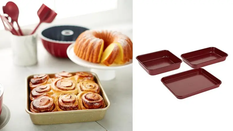 Curtis Stone bakeware filled with cakes