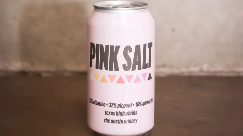 Can of Pink Salt rosé.