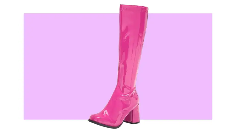 hot pink knee-high boots