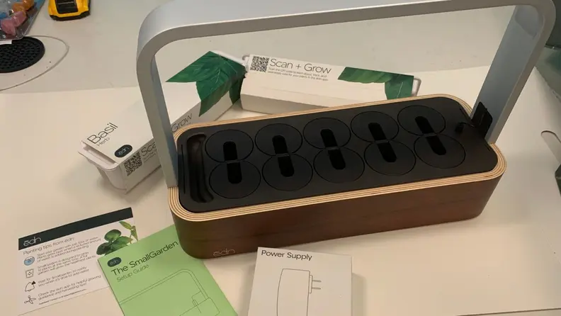 Setting up the Edn indoor smart garden.