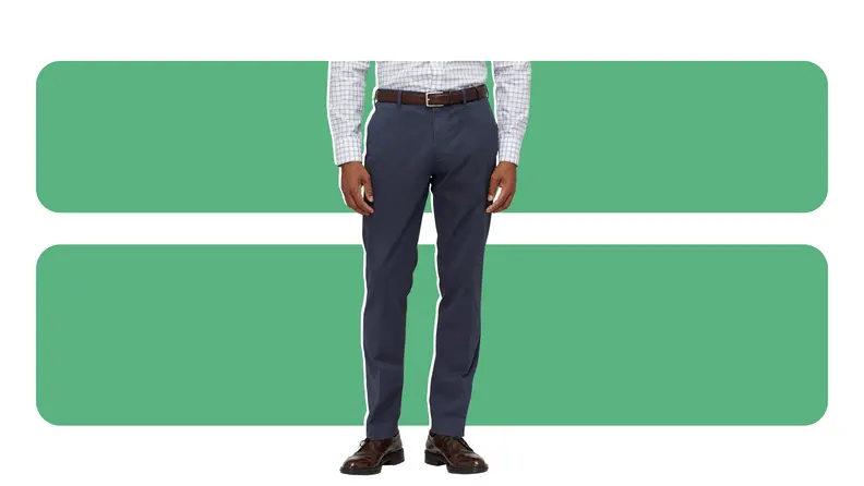 A pair of dress pants.