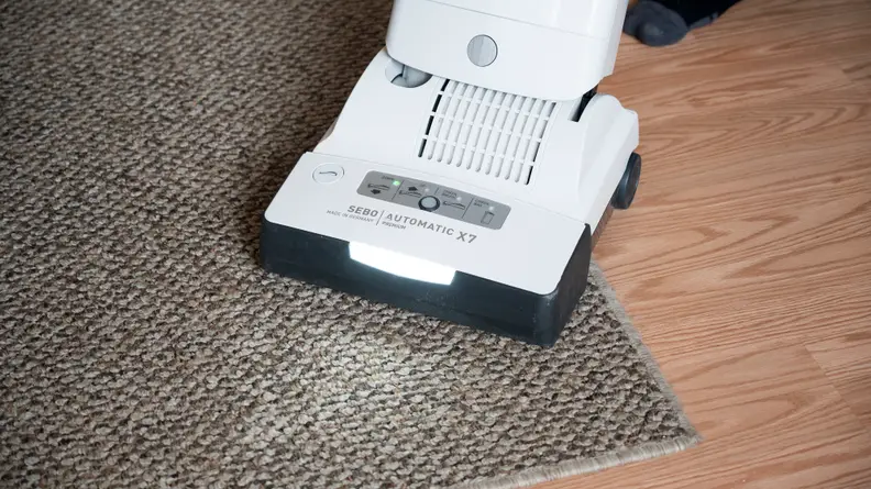 The X7 has a low profile that allows it to get under furniture.