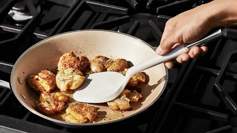 This spatula can turn, stir, sauté, and more.