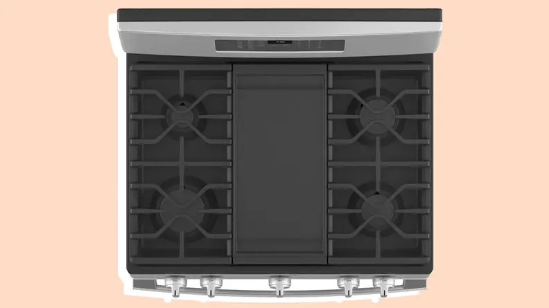 Close up of a stovetop.