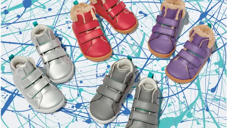 A bunch of cute and colorful Ten Little shoes.