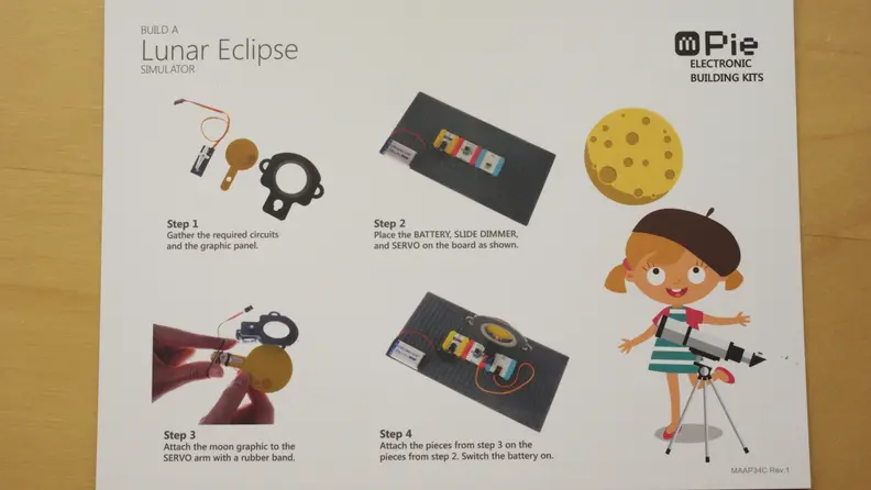 Instructions for assembling the mPie lunar eclipse model