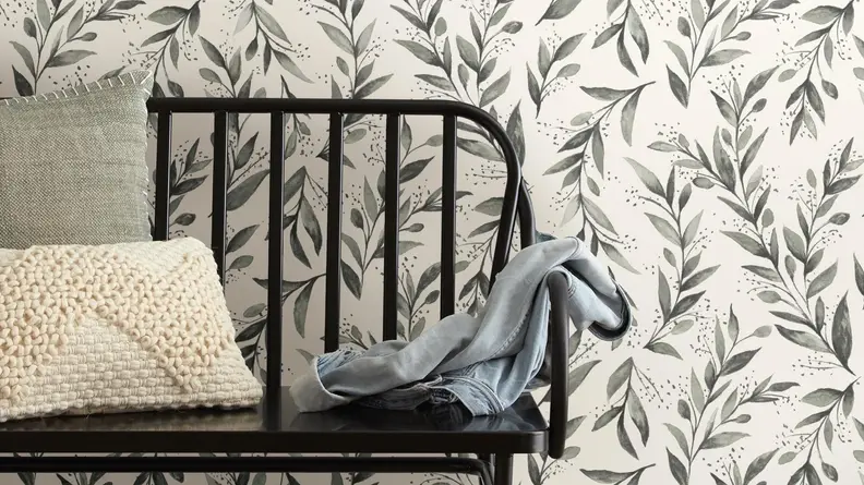 This wallpaper comes off without damaging your walls.